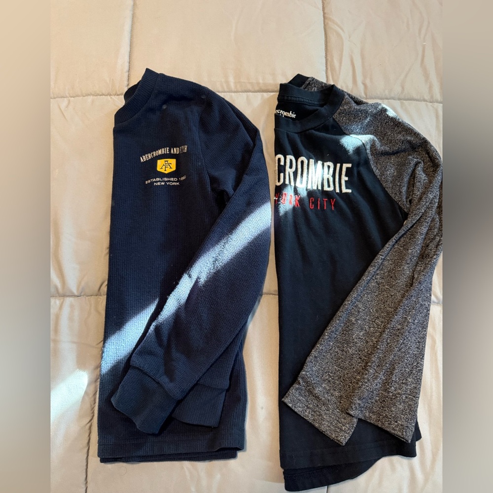 Abercrombie & Fitch Kids Long Sleeve Tees - Navy and Black